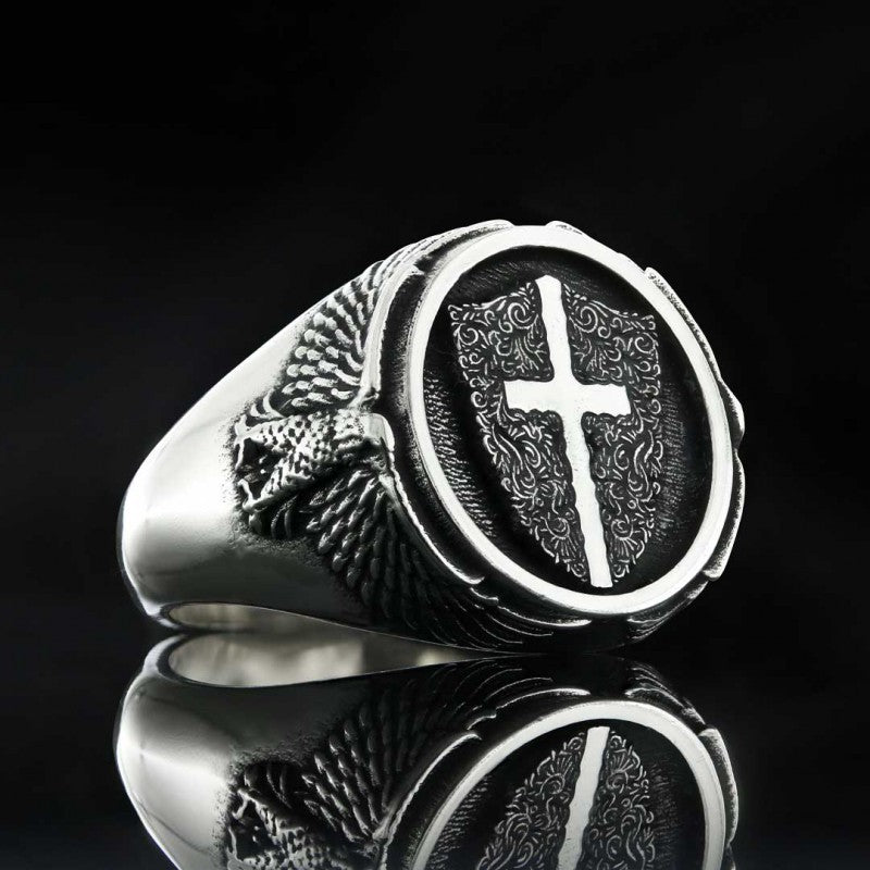 Crusader Shield Ring by SWISS PLUS - Christian Collection - view 3