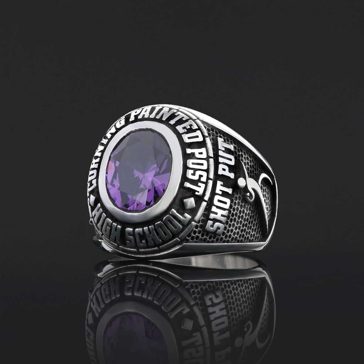 Colorado Technical University Ring, Customized High School Ring, Cameron University Ring, Graduation Collage Ring