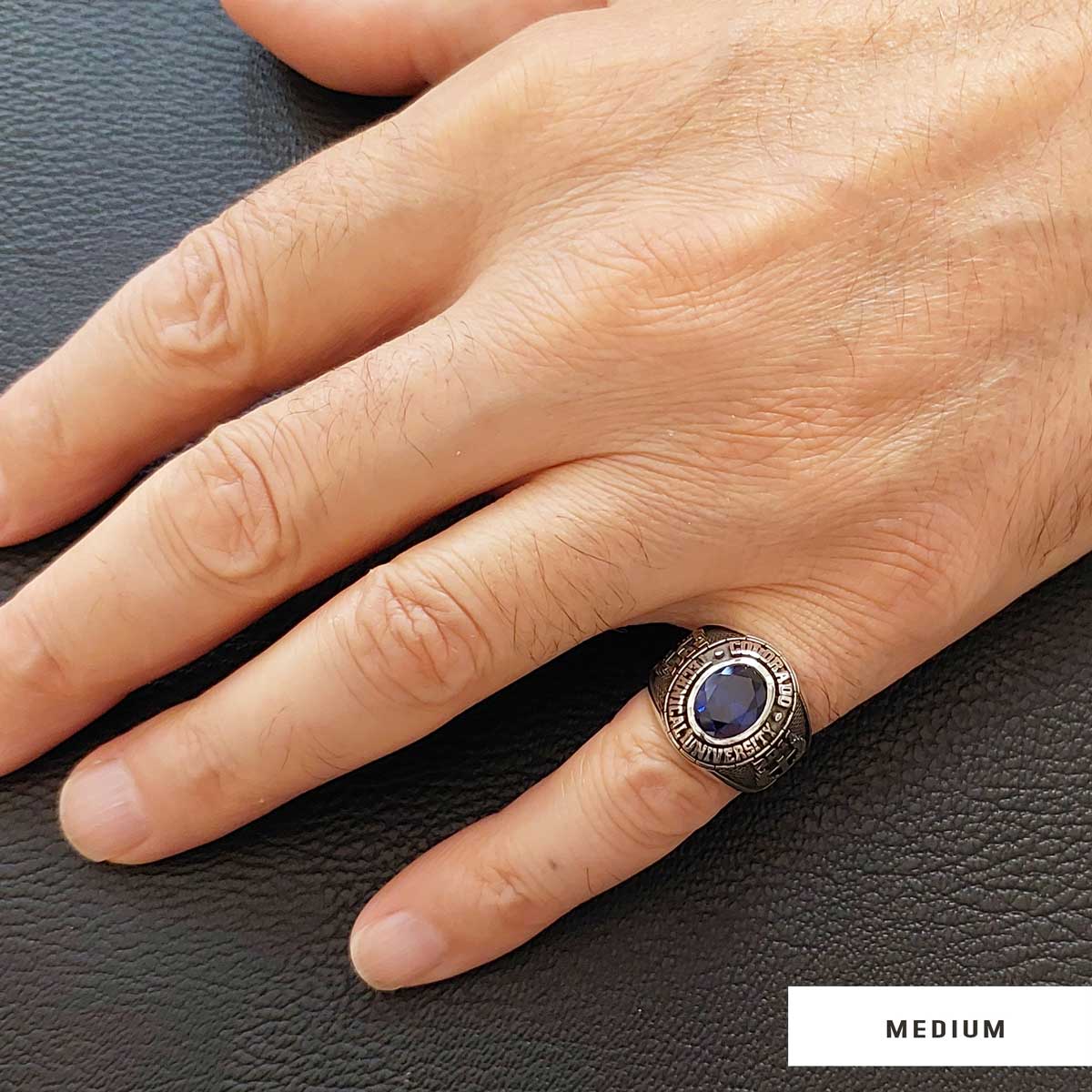 Colorado Technical University Ring, Customized High School Ring, Cameron University Ring, Graduation Collage Ring - view 6