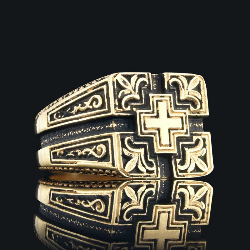 Cross Ring by SWISS PLUS - Christian Collection - view 4