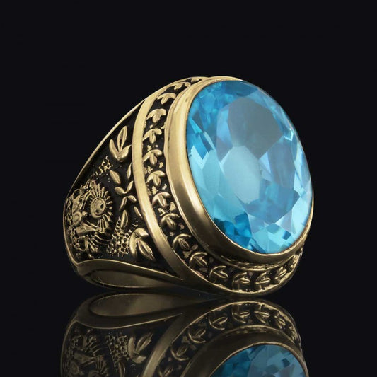 Custom Design Ottoman Tughra - State Coat of Arms Ring