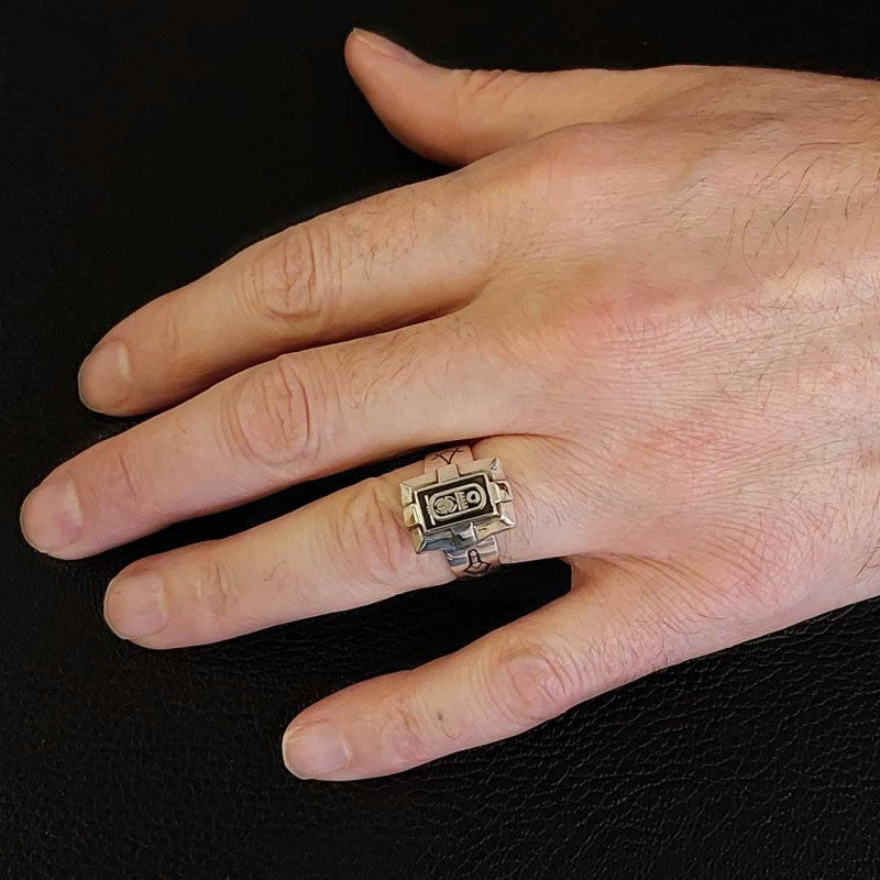 Custom Design Silver Men Masonic Ring by SWISS PLUS - Mason Collection - view 7