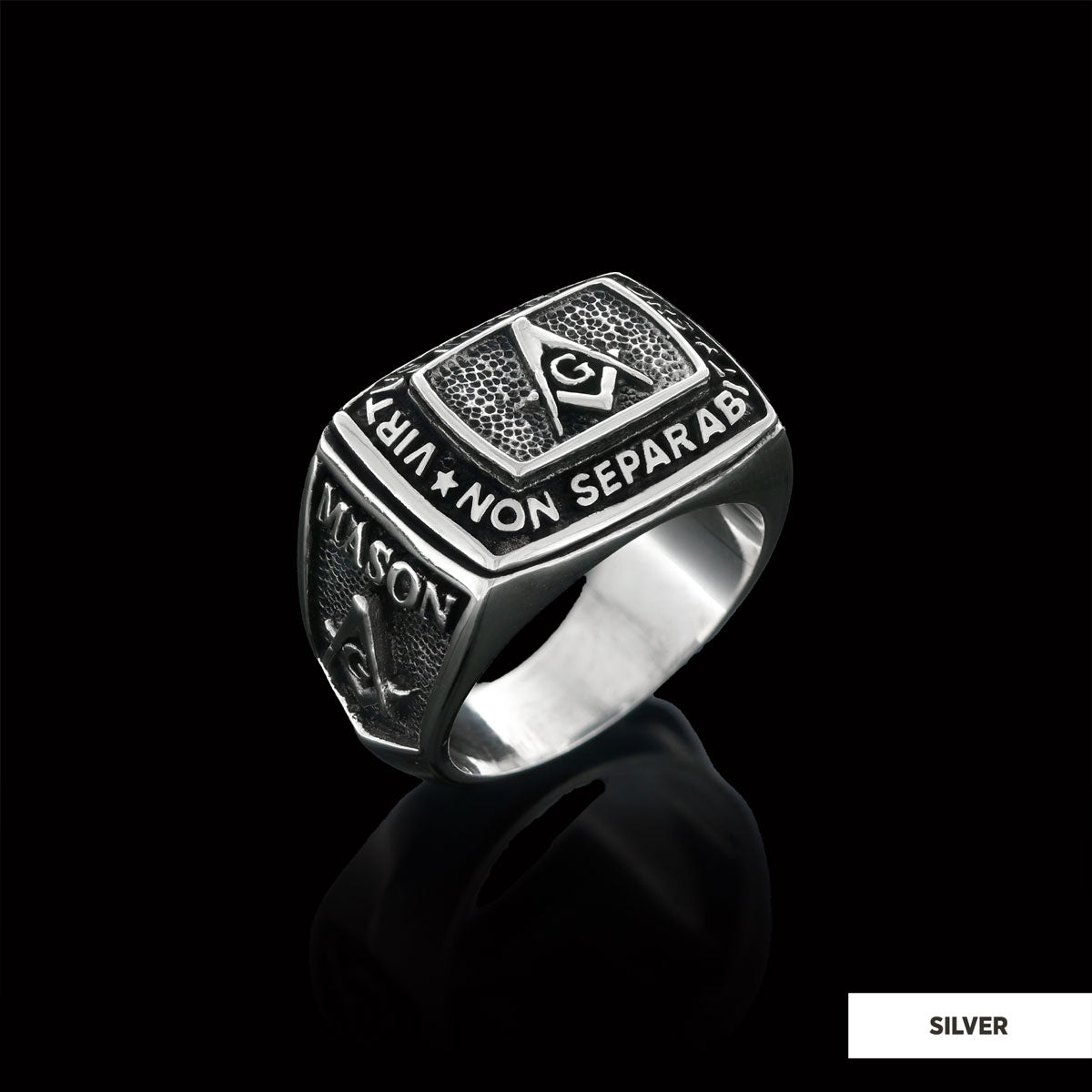 Custom Mason Compass Ring, Master Mason Ring, Elegant Masonic Ring