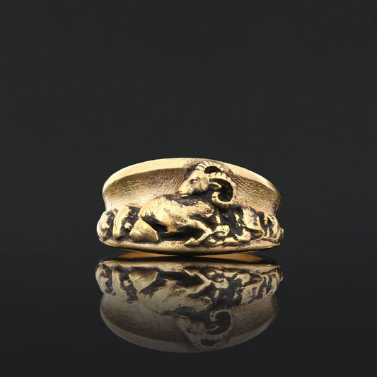Custom Zodiac Leo Ring - view 2