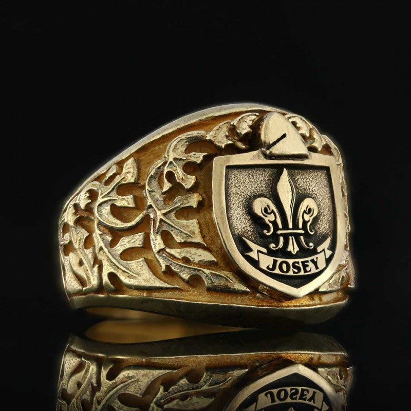 Celtic Design Family Crest Ring