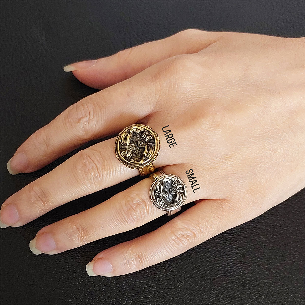 Gemini Zodiac Silver Ring
