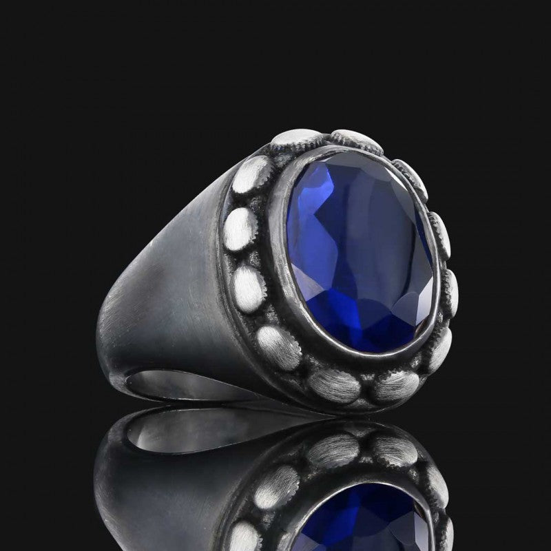 Special Design Gemstone Men Ring by SWISS PLUS - Unique Design Rings - view 7