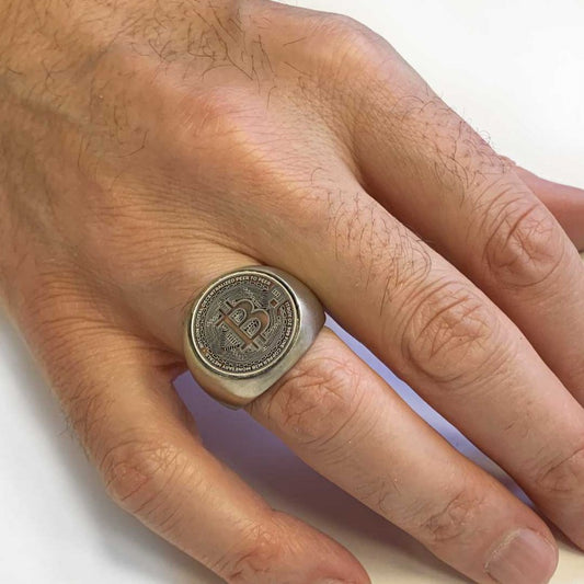 Gold Bitcoin Souvenir Ring - view 2