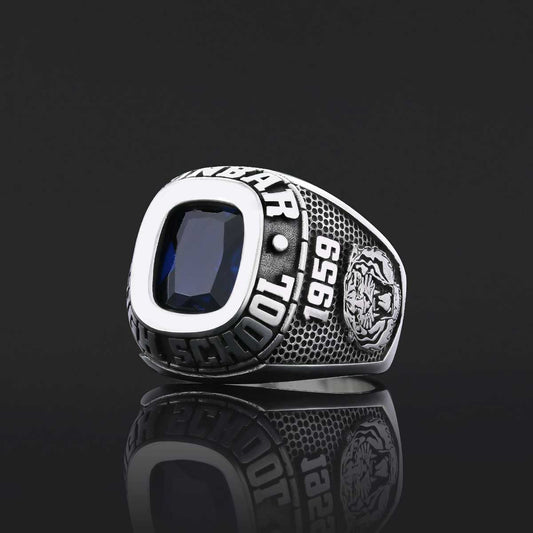 Graduation Collage Ring, Customized High School Ring, University Ring, Customized Class Ring - view 2