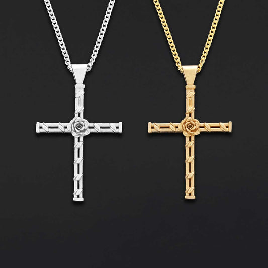 Handmade Amorc Necklace, Rosicrucian Jewelry, Cross Necklace by SWISS PLUS - Christian Collection - view 2