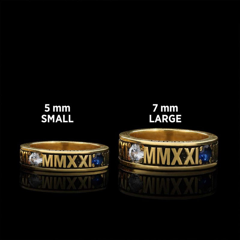 Handmade Harvard Business School Class Band Ring by SWISS PLUS - Custom College Class Rings - view 7