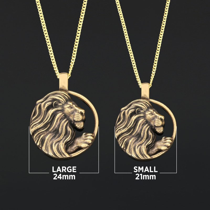 Handmade Leo Pendant, Sterling Silver Leo Necklace, Leo Jewelry, Horoscope Leo Necklace