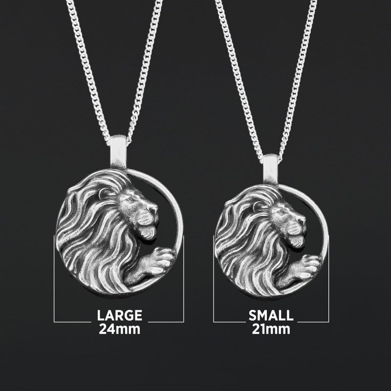Handmade Leo Pendant, Sterling Silver Leo Necklace, Leo Jewelry, Horoscope Leo Necklace by SWISS PLUS - Zodiac Collection - v