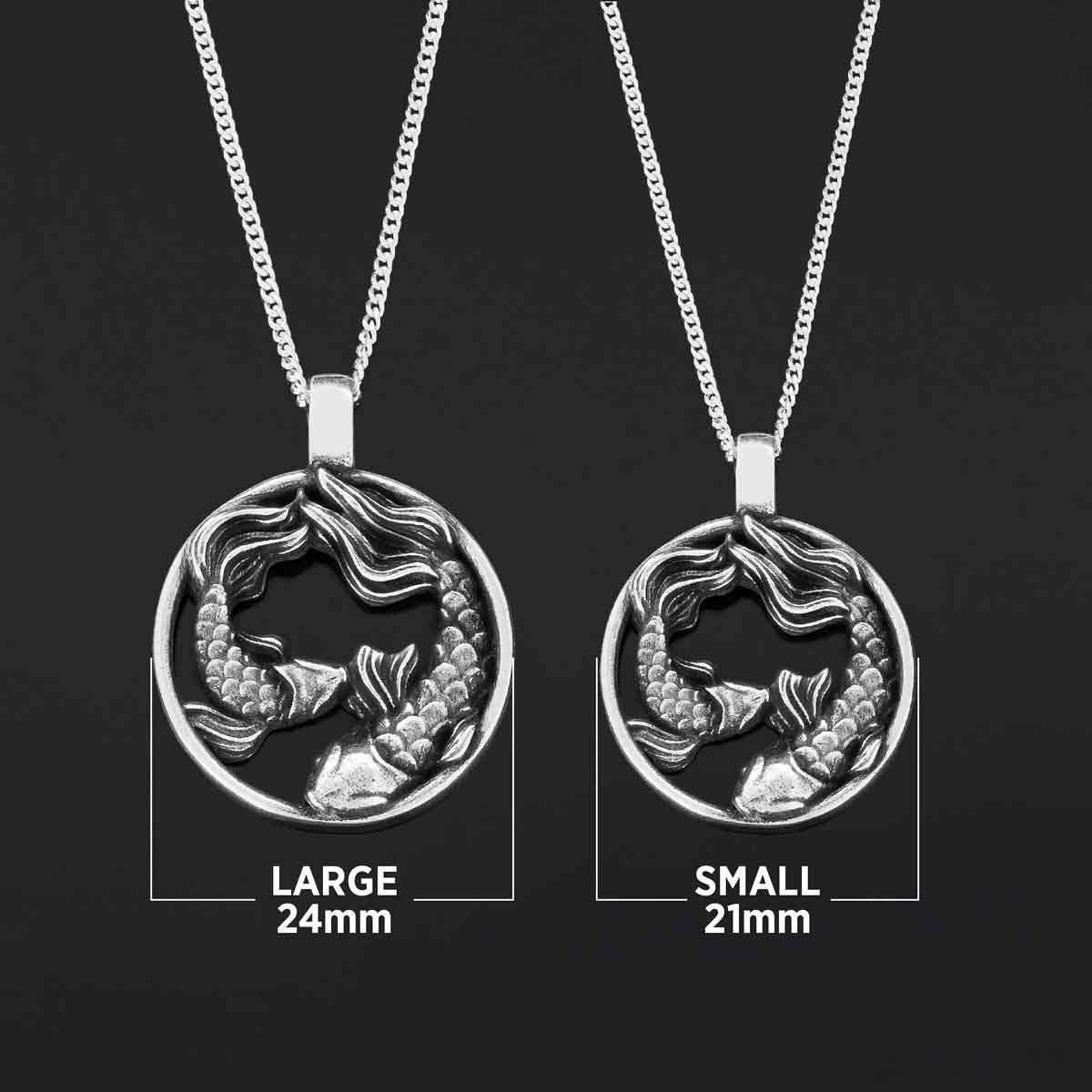 Handmade Pisces Pendant, Sterling Silver Pisces Necklace, Pisces Jewelry, Horoscope Pisces Necklace - view 7