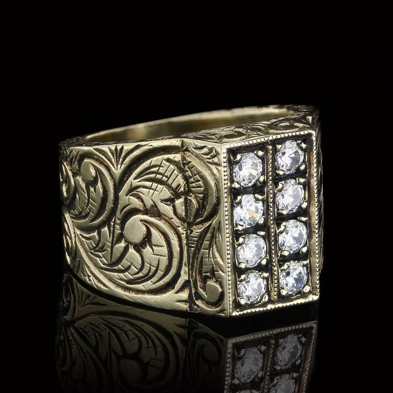 Handmade Silver Letter I Ring Bold Alphabet by SWISS PLUS - Letter Collection - view 7