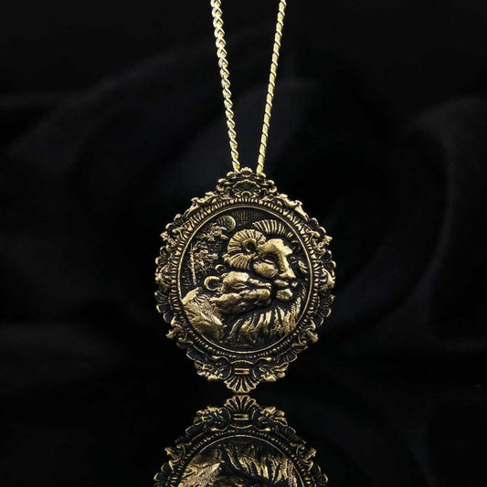 Handmade Silver Lion Pendant