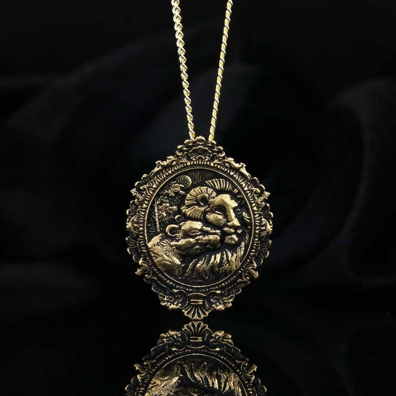 Handmade Silver Lion Pendant - view 2