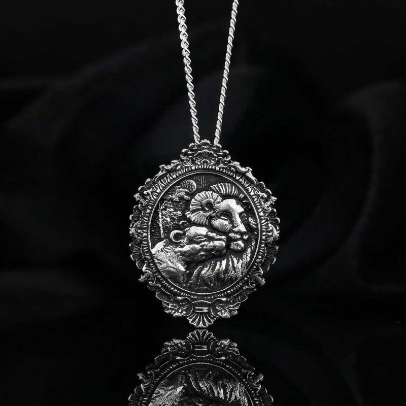 Handmade Silver Lion Pendant