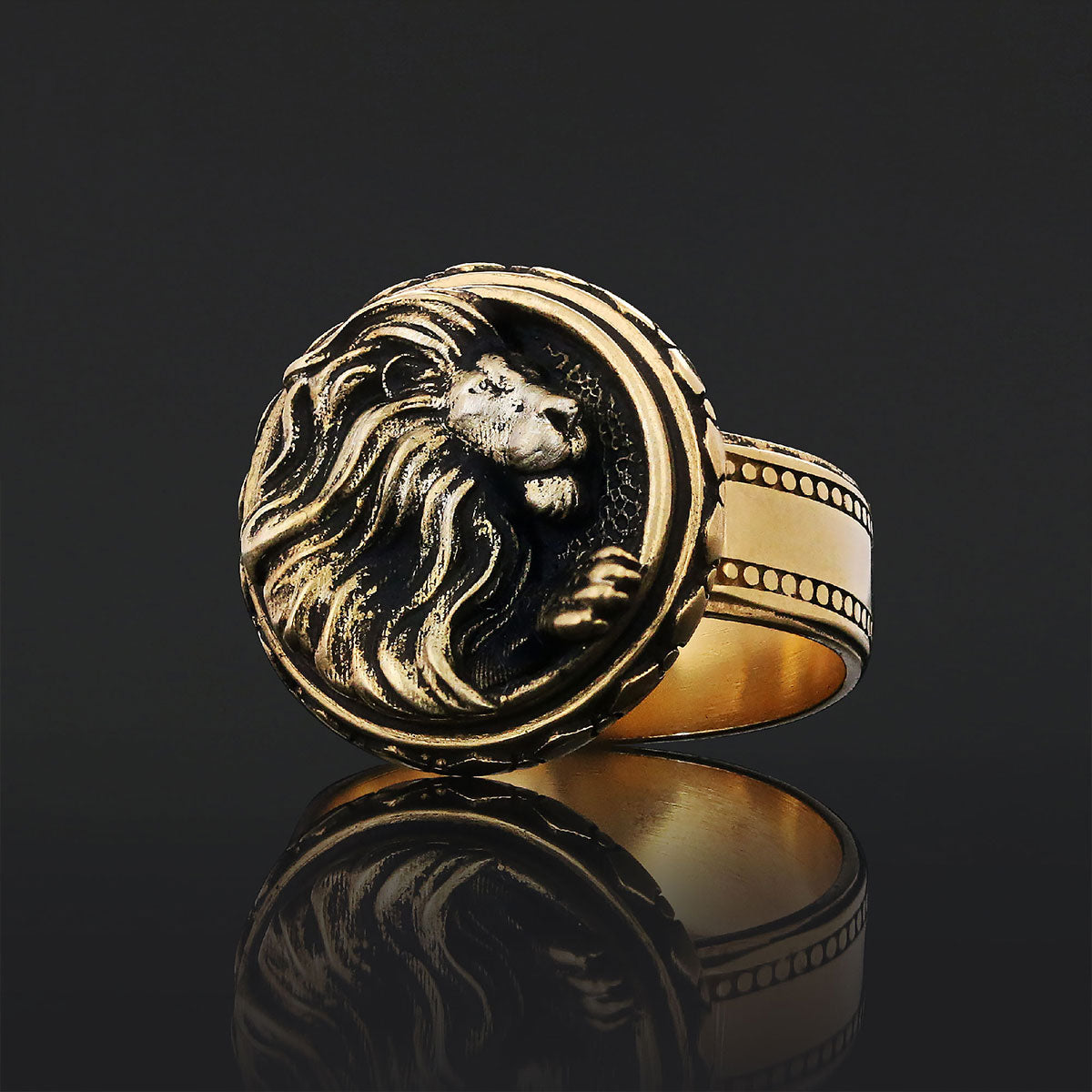 Handmade Sterling Silver Leo Ring - view 6