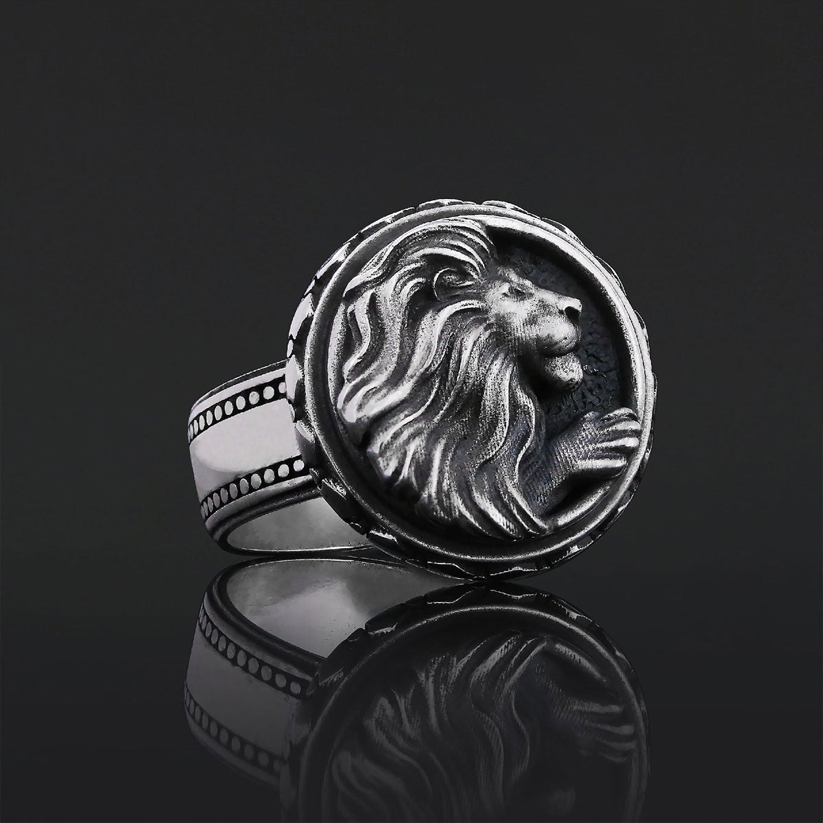 Handmade Sterling Silver Leo Ring by SWISS PLUS - Zodiac Collection - view 7