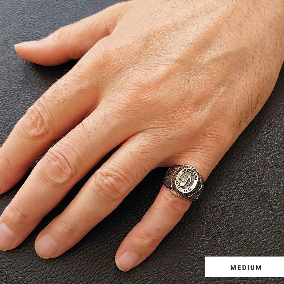 Handmade University Ring, Custom High School Graduation Ring, Class Ring, College Class Ring - view 6