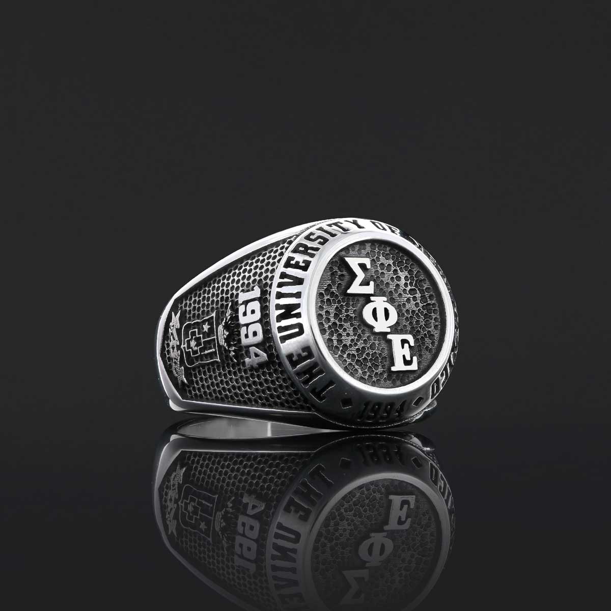 High School graduate Ring, University Class Ring, Graduation Gift by SWISS PLUS - Custom College Class Rings - view 7