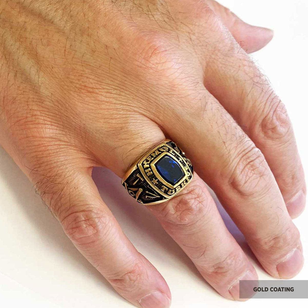 Hkembl Turkiye Masonic Ring, Freemasonic Ring, Master Mason Ring, Elegant Masonic Ring - view 7