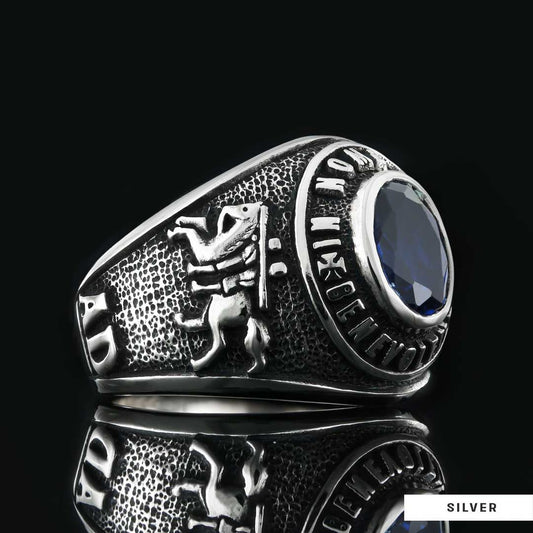 In Nome Deus Benevolentia Masonic Ring, Freemason Ring, Master Mason Rings - view 2