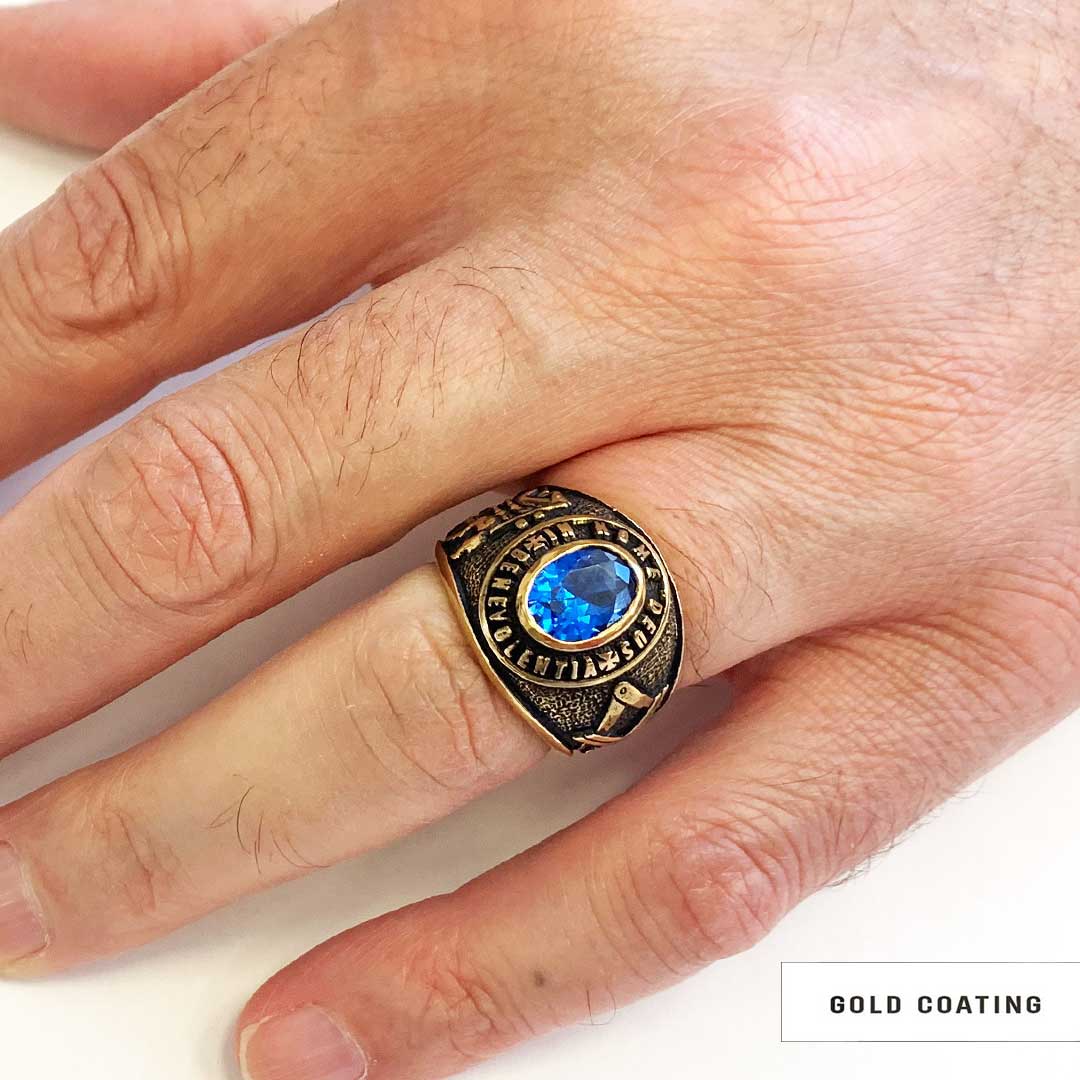 In Nome Deus Benevolentia Masonic Ring, Freemason Ring, Master Mason Rings