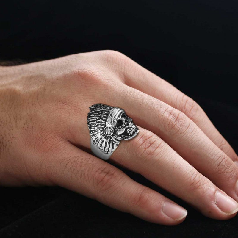 Injun Ring by SWISS PLUS - Skull Rings - view 5