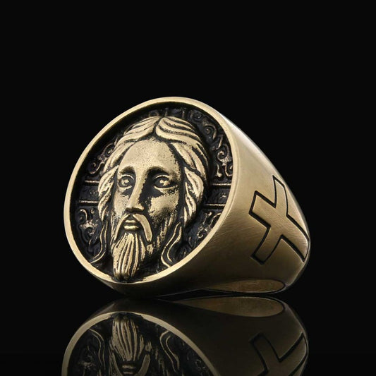 Jesus Silver Ring by SWISS PLUS - Christian Collection - view 2