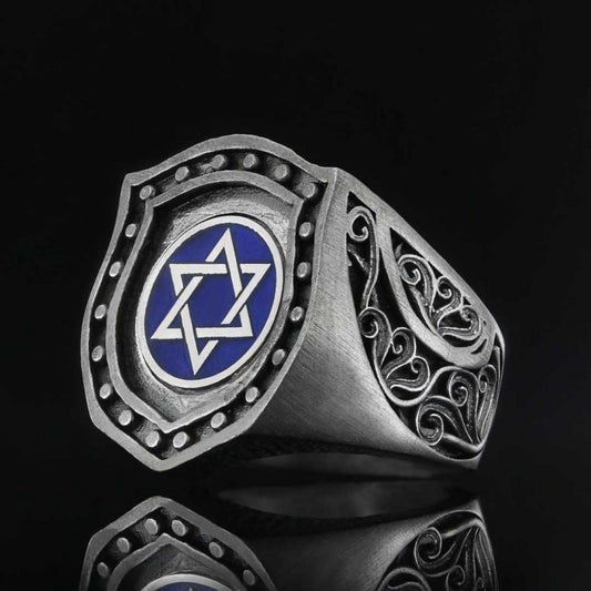 Jewish Magen David Rings by SWISS PLUS - Jewish Collection - view 2