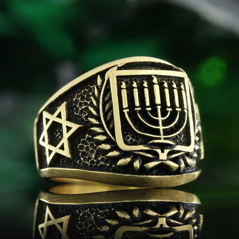 Menograh Isolated Silver Ring