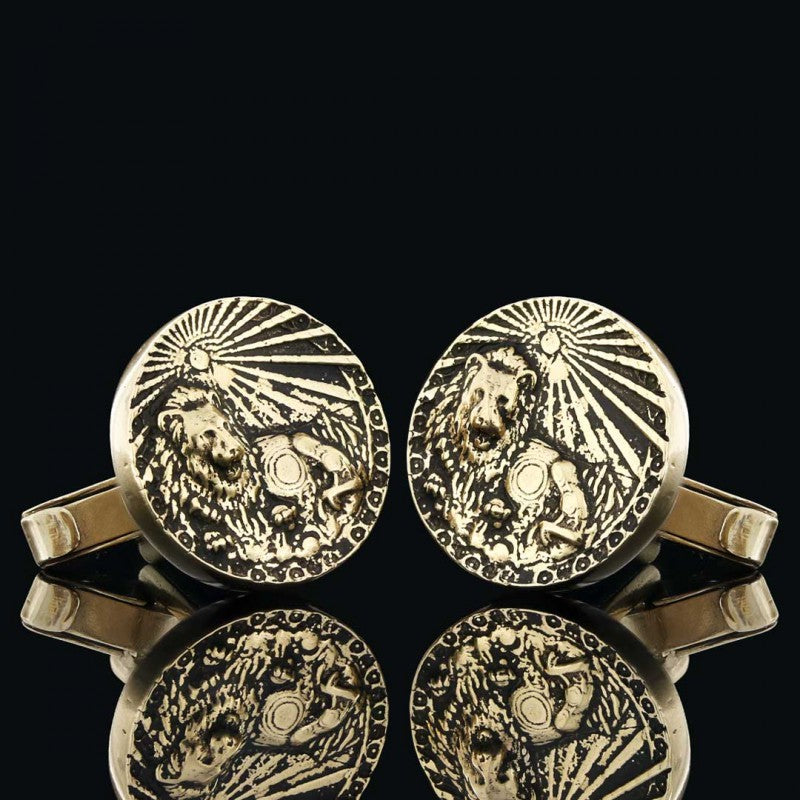 Sterling Silver Leo Horoscope Cufflink