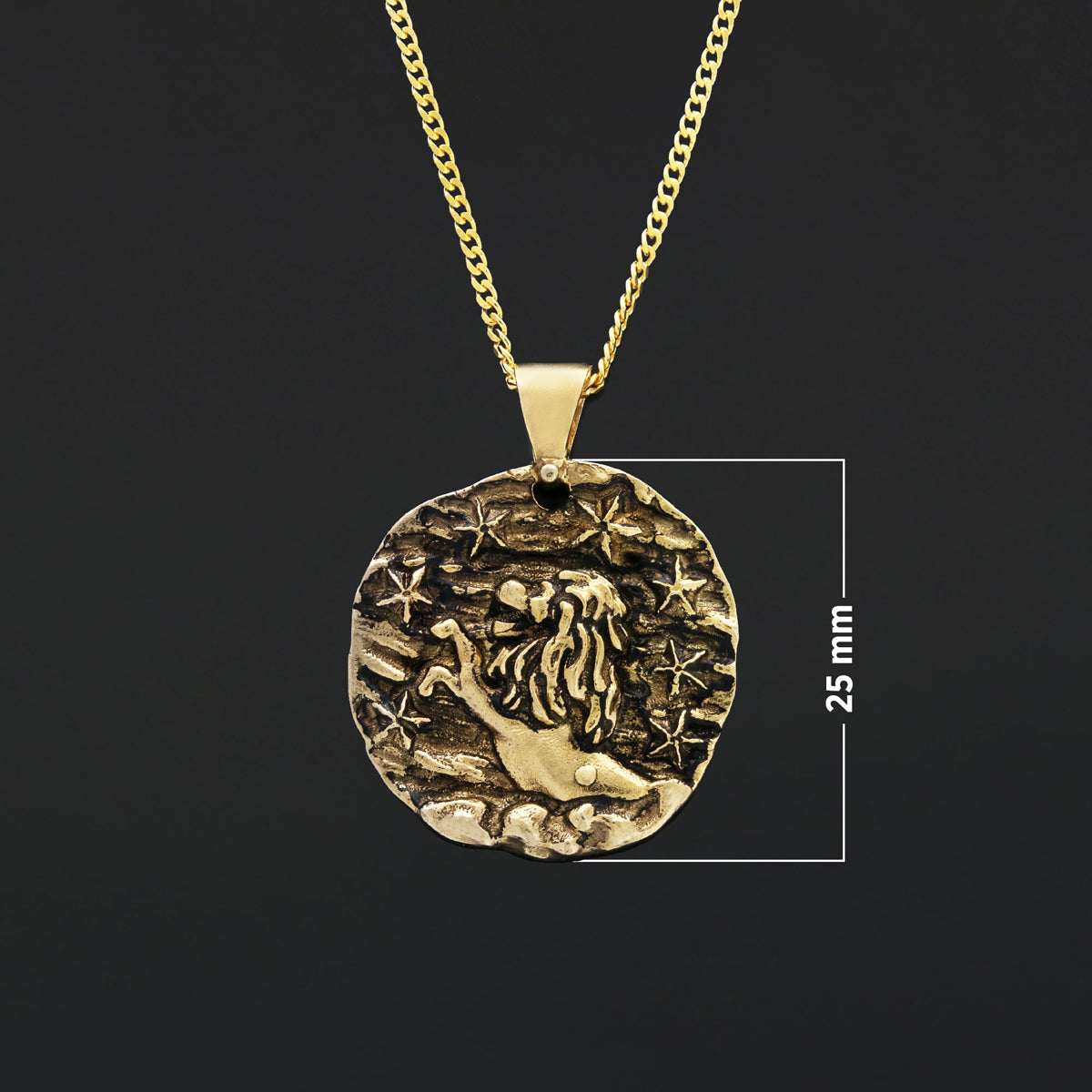 Leo Horoscope Pendant, Leo Zodiac Necklace, Fierce & Fearless, A Perfect Gift for Leos - view 3