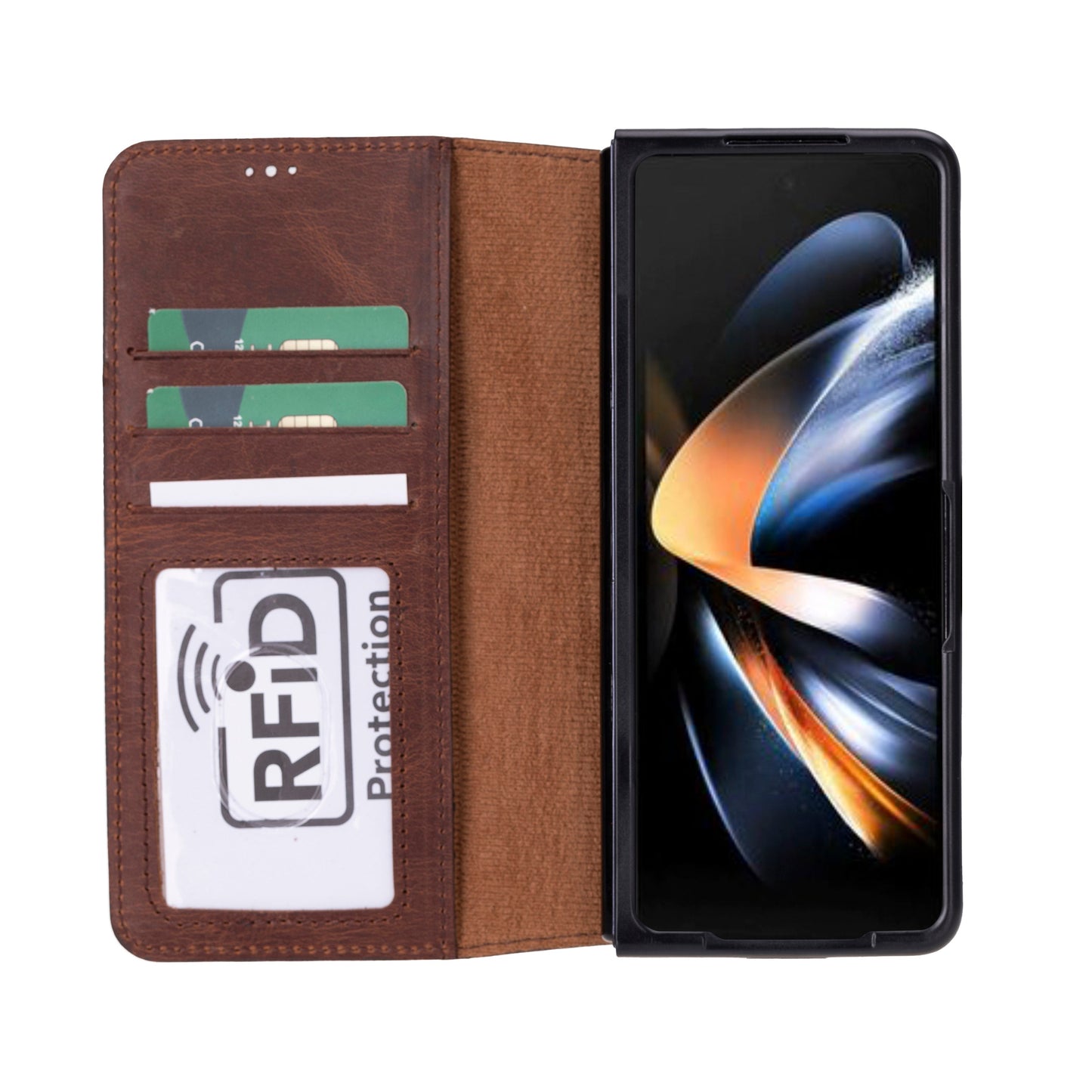 Wallet ID Leather Google Pixel 10 Pro Fold Folio Case