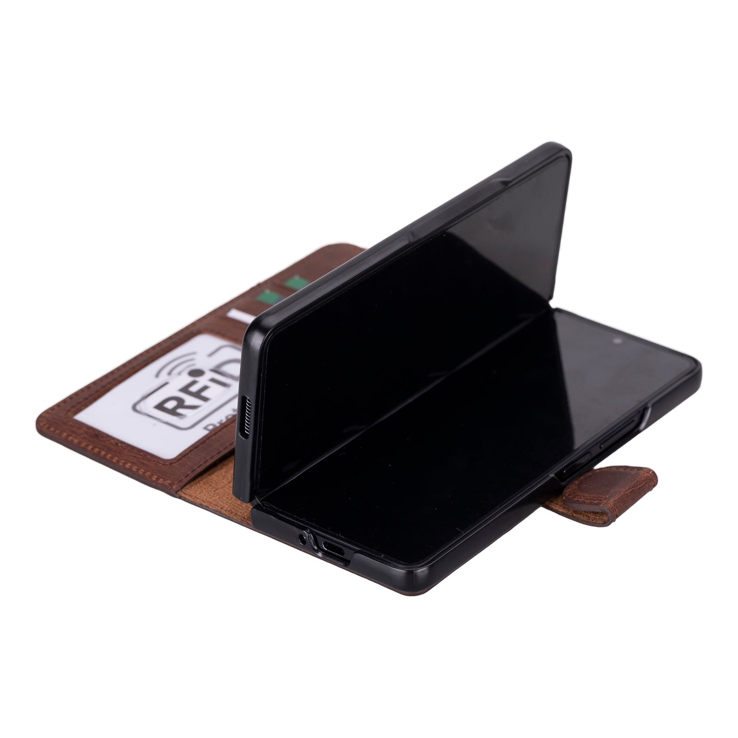 Wallet ID Leather Google Pixel 10 Pro Fold Folio Case