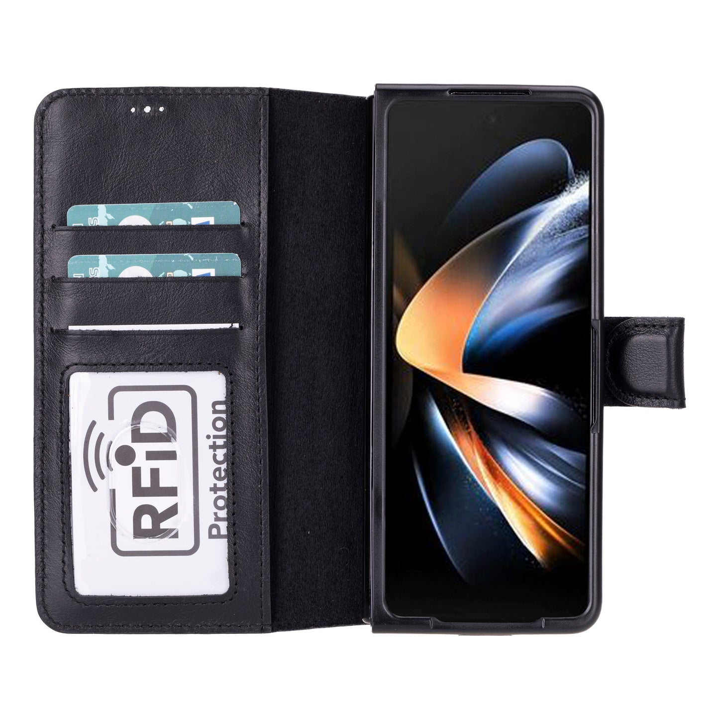 Wallet ID Leather Google Pixel 10 Pro Fold Folio Case