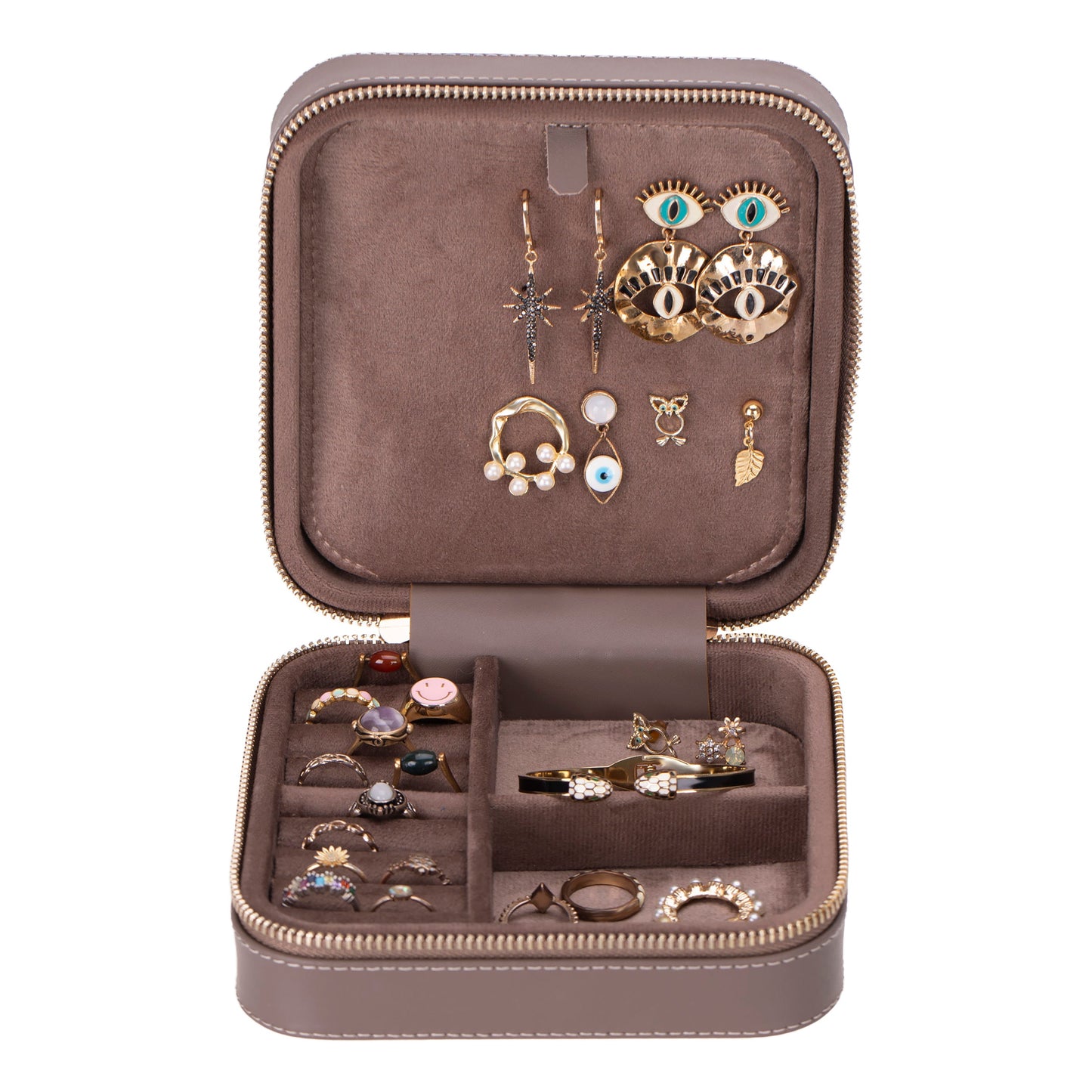 Boîte à bijoux en cuir Amanda