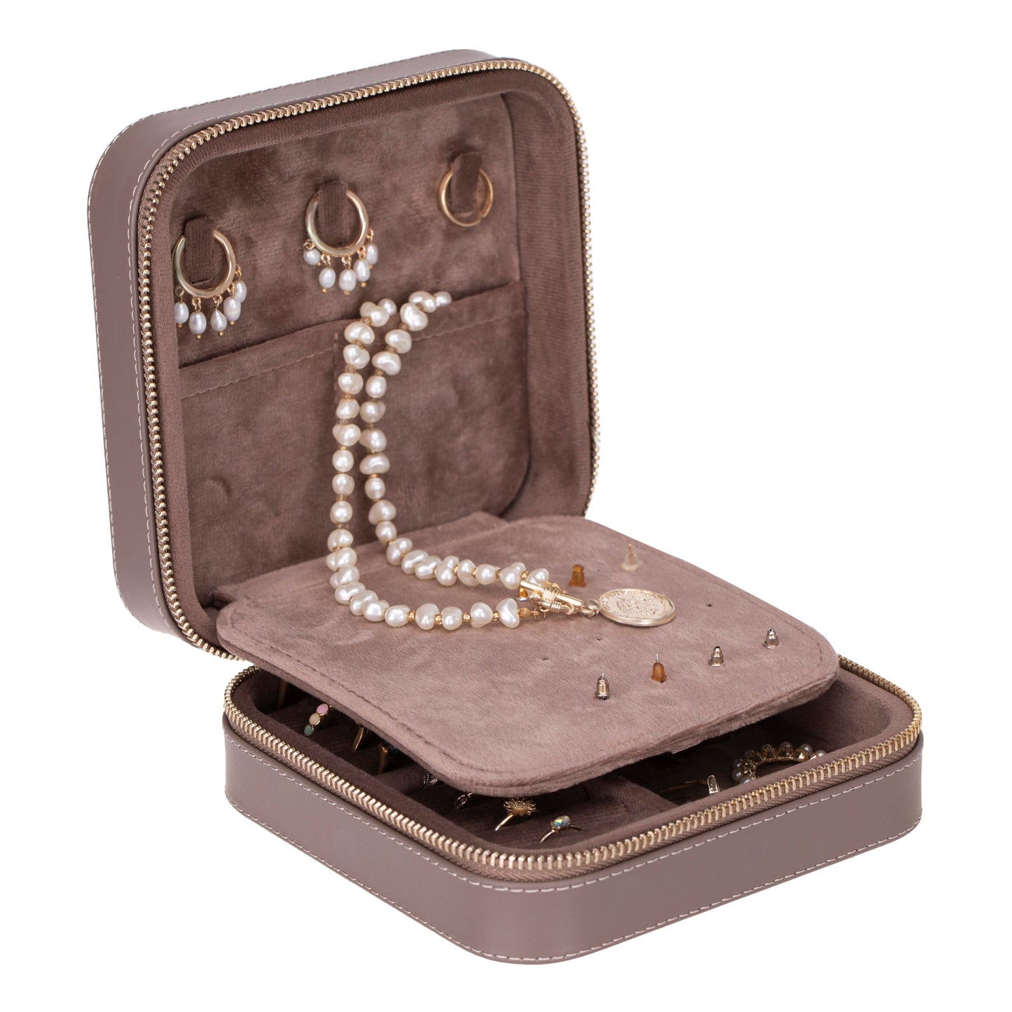 Boîte à bijoux en cuir Amanda