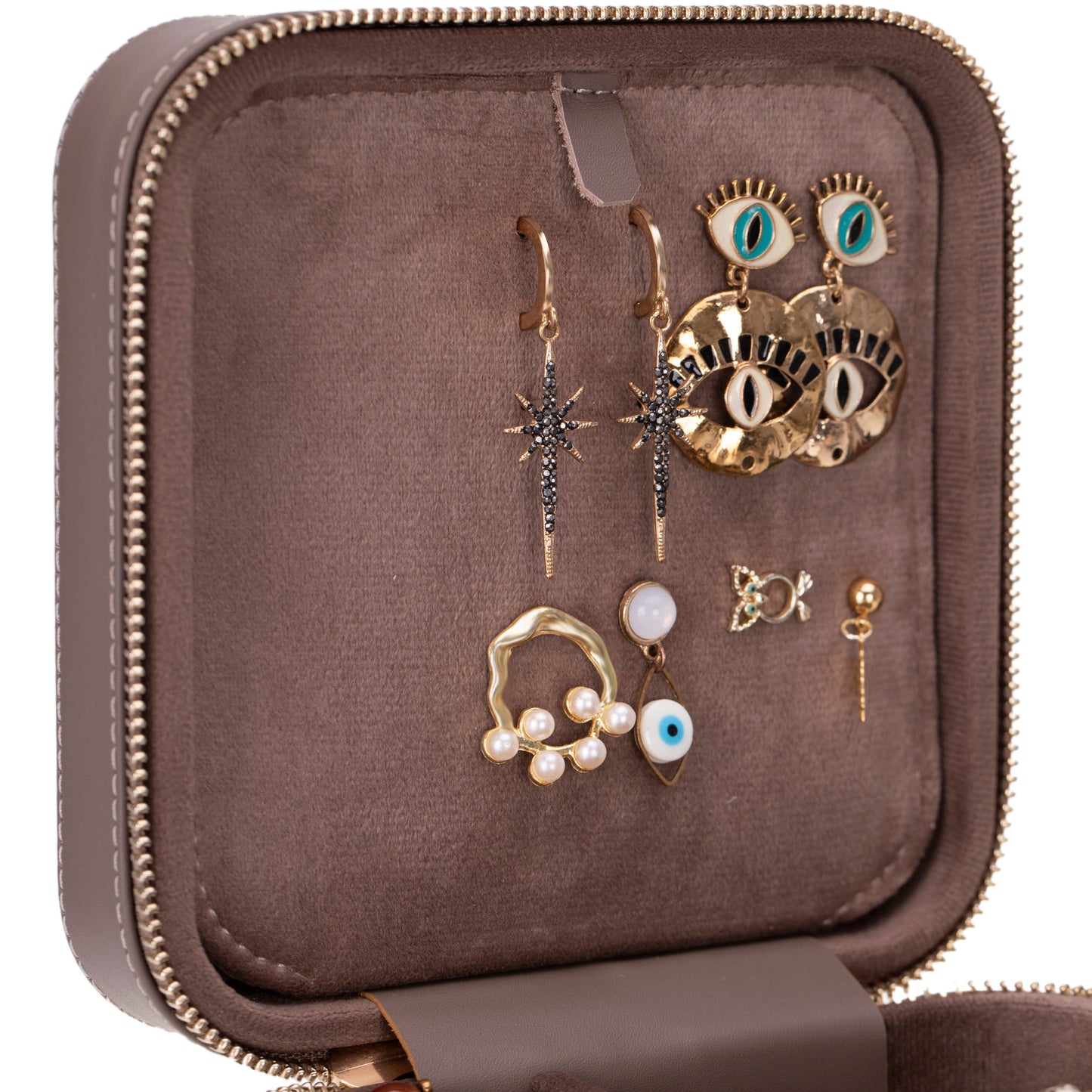 Boîte à bijoux en cuir Amanda