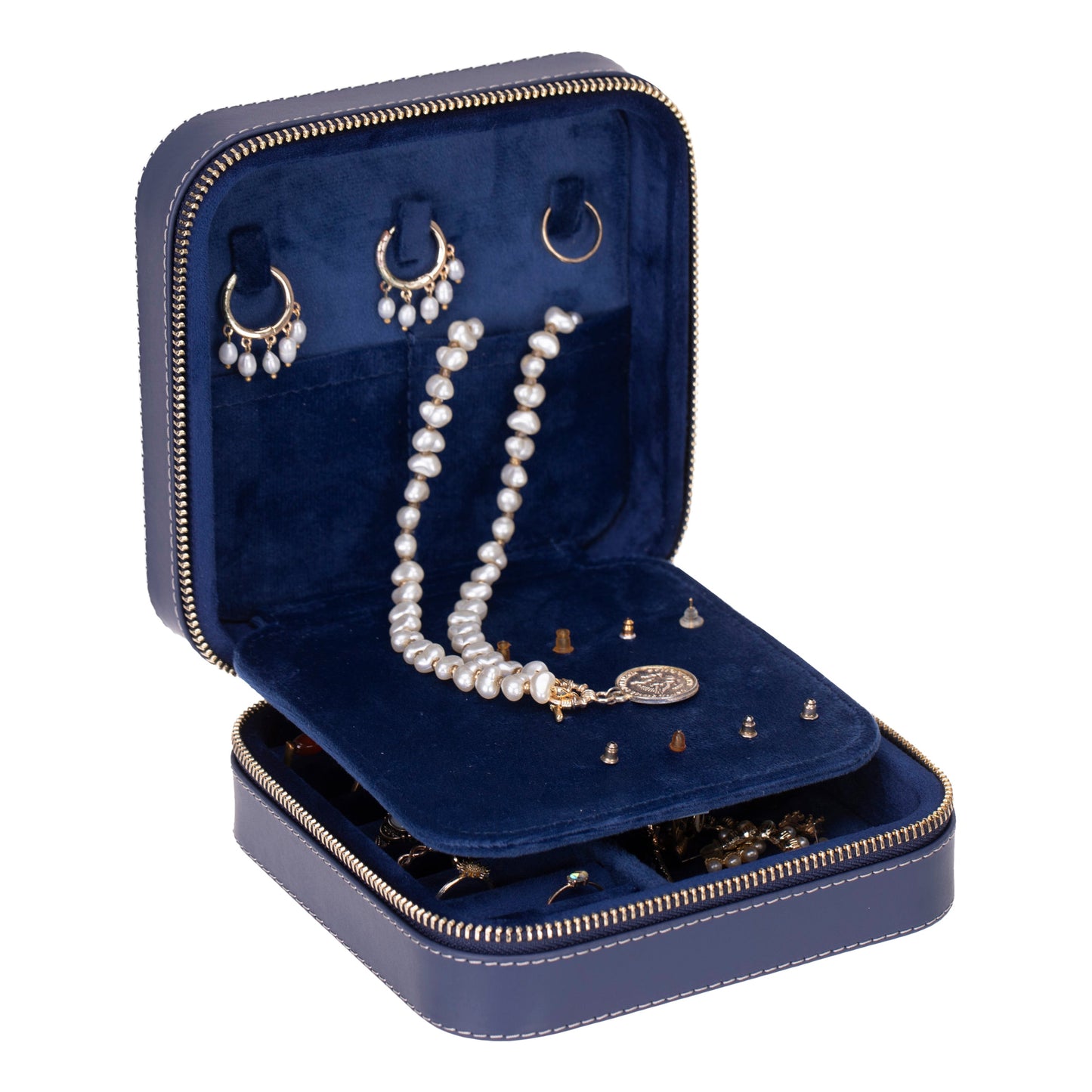 Boîte à bijoux en cuir Amanda