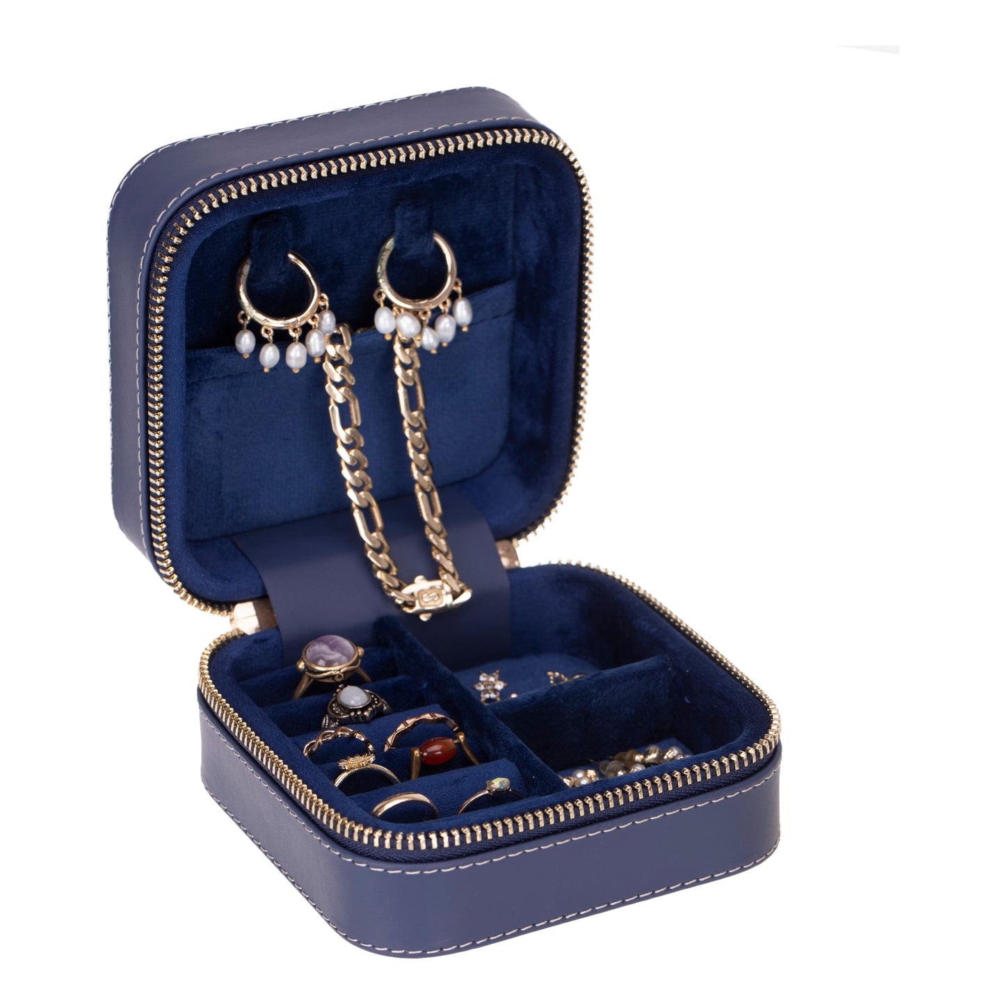 Boîte à bijoux en cuir Amanda