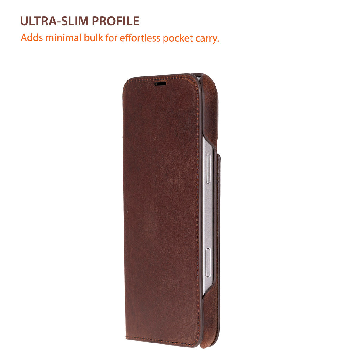 Sonat Leather iPhone 17 Pro Folio Case