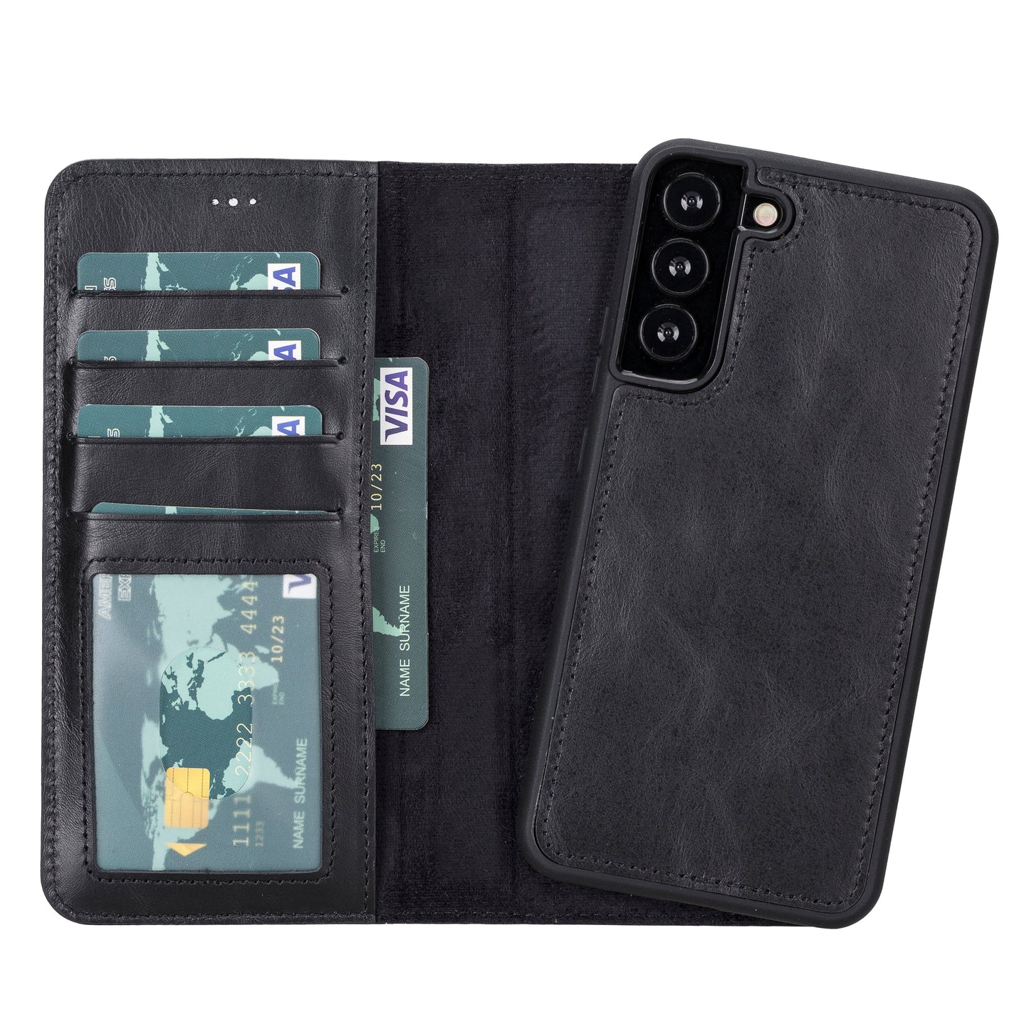 Étuis portefeuille en cuir pour Samsung Galaxy S23 Series RFID - MW