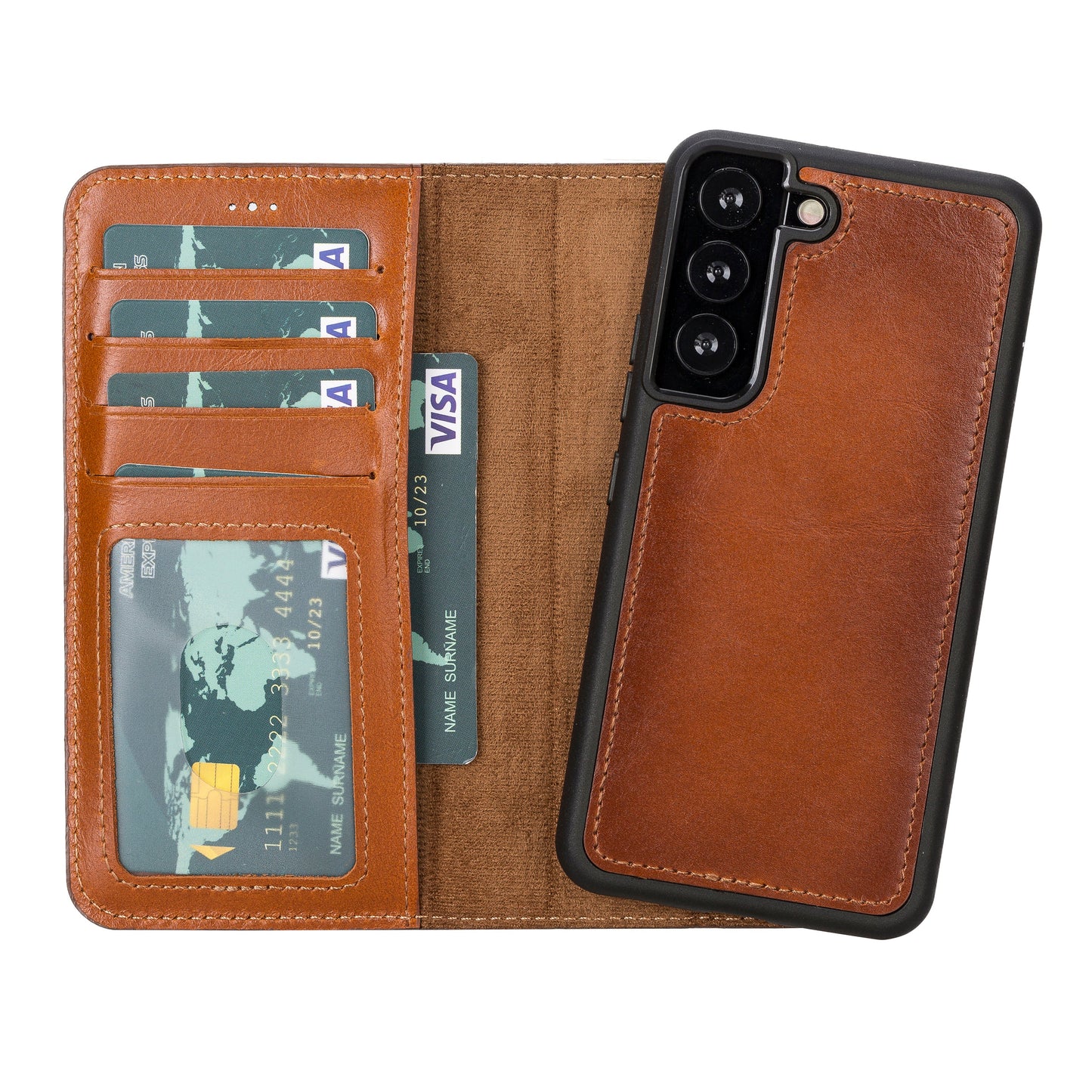Étuis portefeuille en cuir pour Samsung Galaxy S23 Series RFID - MW