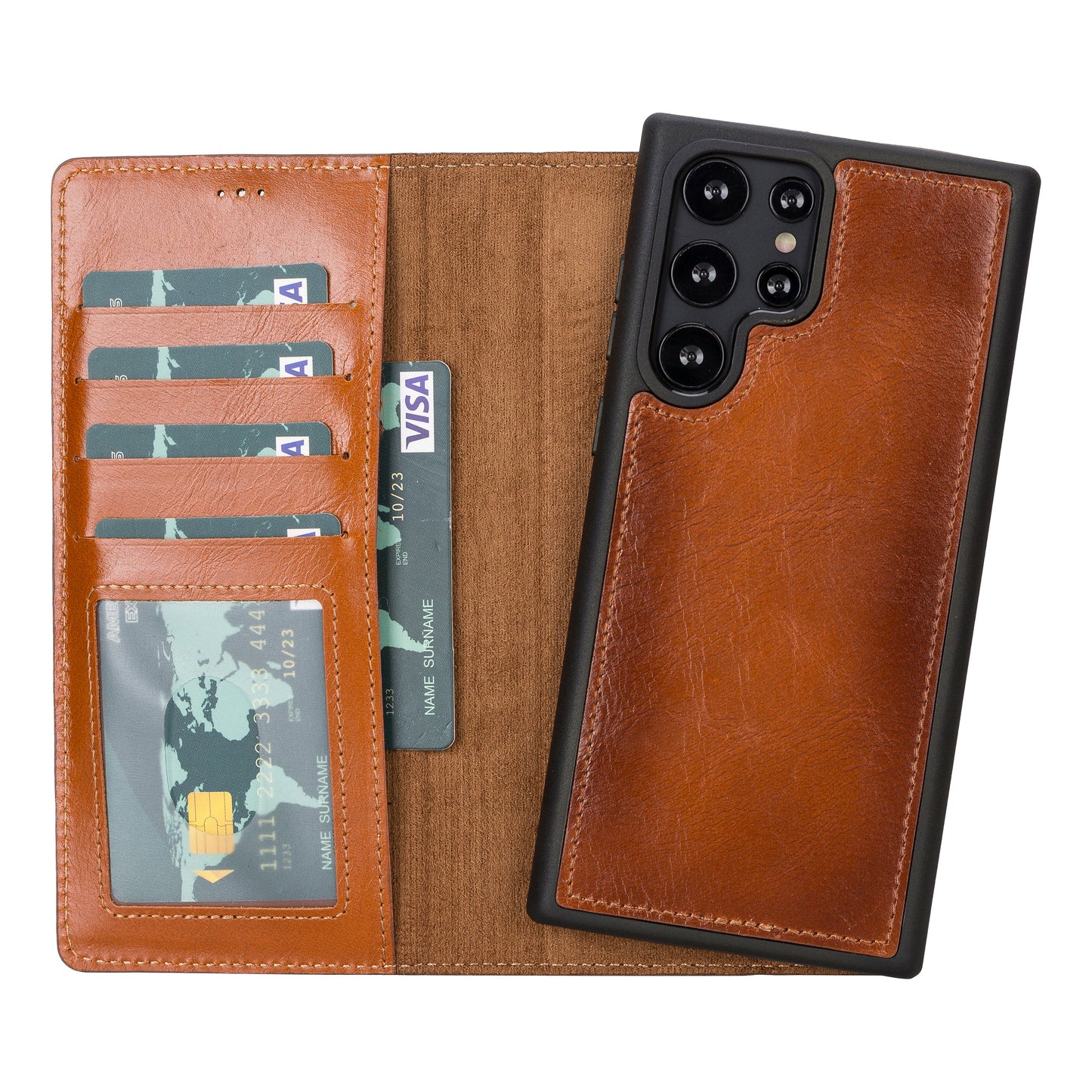 Étuis portefeuille en cuir pour Samsung Galaxy S23 Series RFID - MW