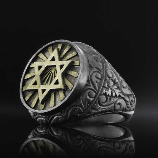 Magen David Ring by SWISS PLUS - Jewish Collection - view 2