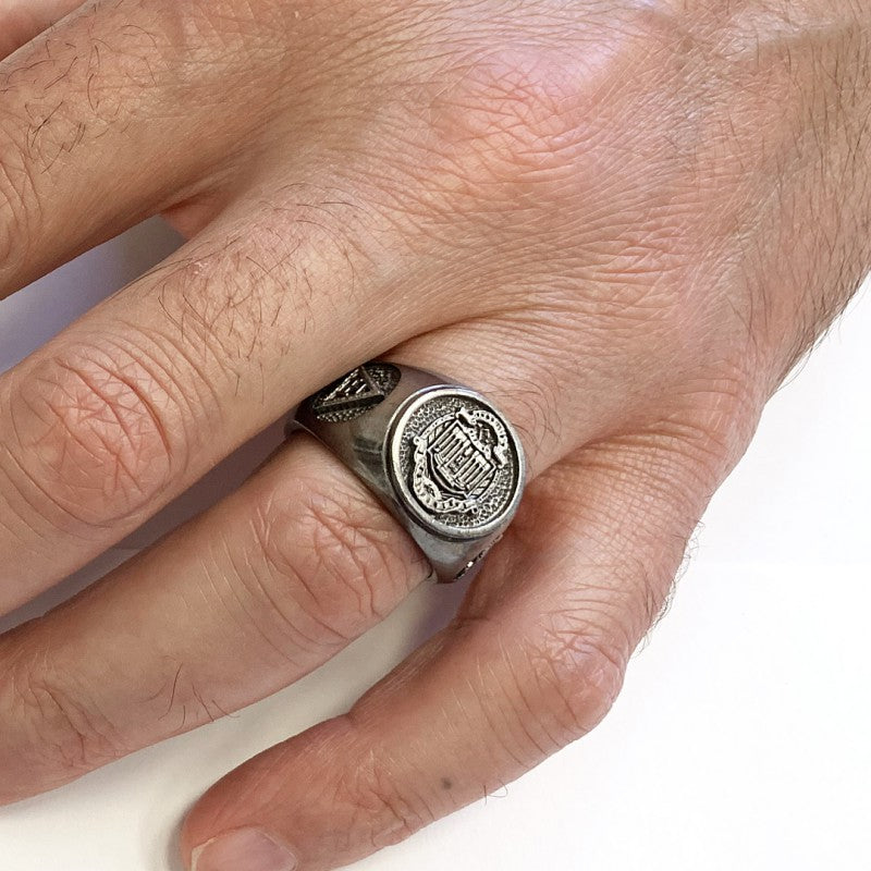 Masonic Ring, Custom Masonic Ring for Men, Master Mason Signet Ring