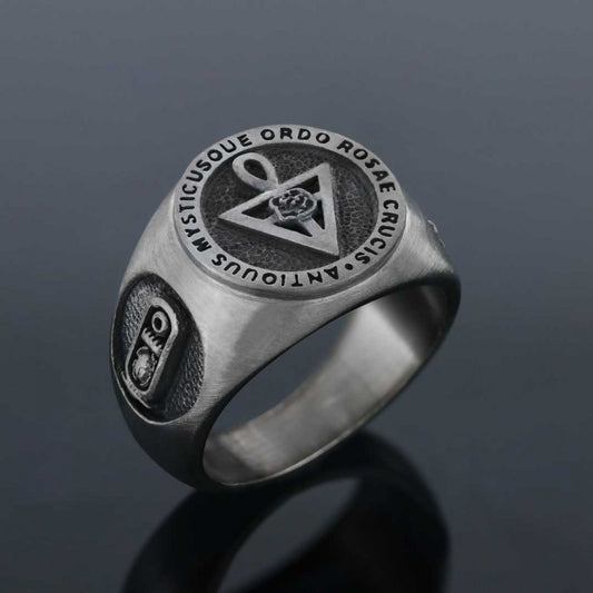 Rosae Crucis Masonic Ring - view 2